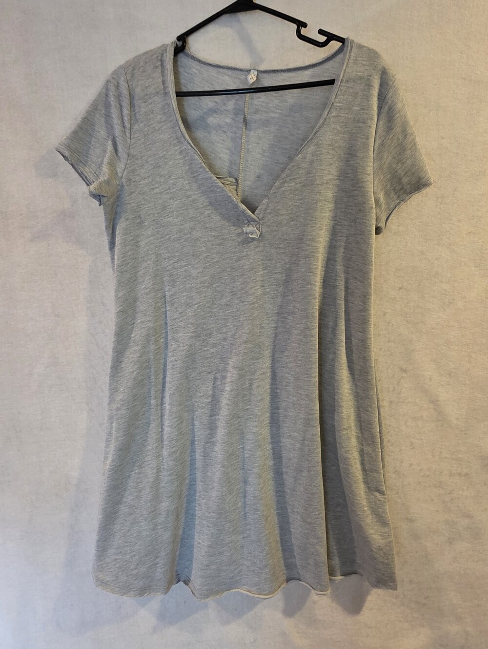 Z Supply Women's Gray Pullover Above The Knee Dress Size Large